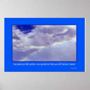 Arc en ciel inspiré - Petite affiche