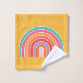 Arc-en-ciel jaune moutarde (Gant de toilette)