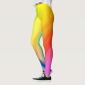 Arc-en-ciel Leggings d'art Abstrait (Gauche)