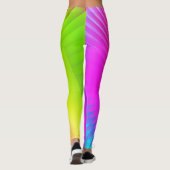 Arc-en-ciel Leggings d'art Abstrait (Dos)