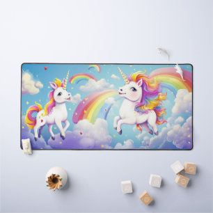 Arc-en-ciel Licornes Colorées Nuages Enfants