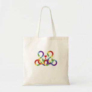 Arc-en-ciel, mains colorées. Sac fourre-tout