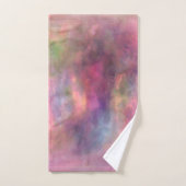 Arc-en-ciel marbré Abstrait (Serviette à main)