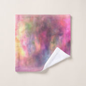 Arc-en-ciel marbré Abstrait (Gant de toilette)