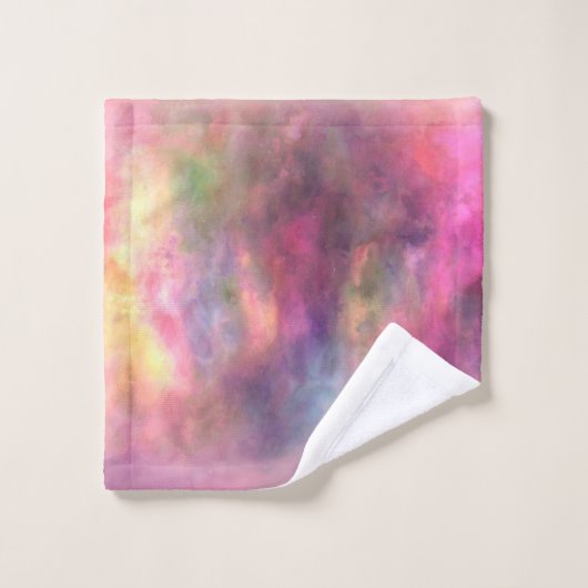 Arc-en-ciel marbré Abstrait (Gant de toilette)