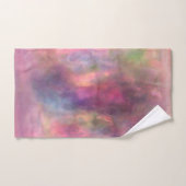 Arc-en-ciel marbré Abstrait (Serviette à main)