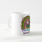 Arc en ciel Mardi Gras Café Mug (Devant gauche)