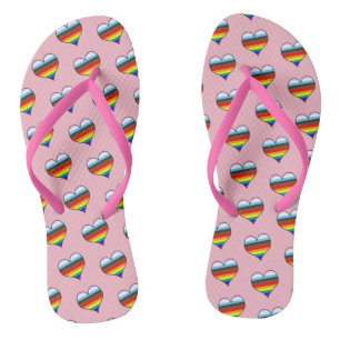 Arc-en-ciel Motif tongs