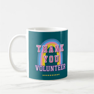 Arc-en-ciel Mug Merci Bénévole Entreprise Sarcelle