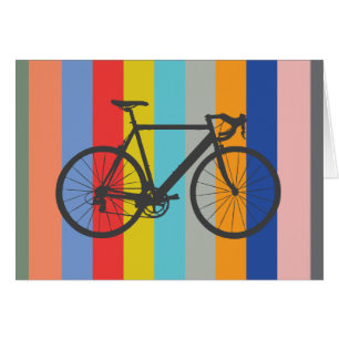 Arc-en-ciel multicolore rayé de vélo