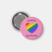 Arc-en-ciel N° 1 Magnet rond (Recto/Verso)