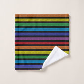 Arc-en-ciel noir (Gant de toilette)