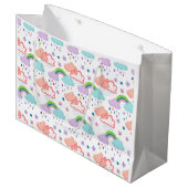 Arc en ciel, nuages et sac cadeau étoile (Devant Angle)