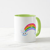Arc-en-ciel Nuages Mug (Devant droit)