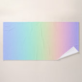 Arc-en-ciel pastel (Serviette de bain)