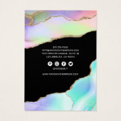 Arc-en-ciel Pastel Agate Écran de collier (Dos)