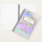 Arc-en-ciel pastel faux sequin paillettes d'agate (Devant avec enveloppe)