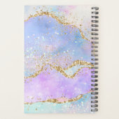 Arc-en-ciel pastel faux sequin paillettes d'agate (Dos)