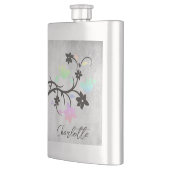 Arc-en-ciel Pastel Lovebirds Flacon personnalisé (Gauche)