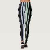 Arc-en-ciel Pastel rayures Leggings (Dos)