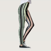 Arc-en-ciel Pastel rayures Leggings (Droite)