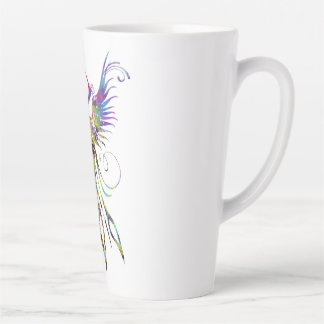 Arc-en-ciel Phoenix Latte Mug par Brow Bird