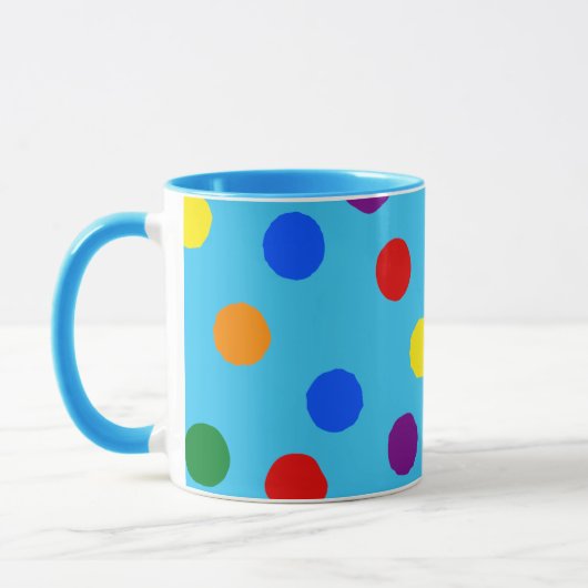 Arc-en-ciel Polka Dot Mug (Gauche)