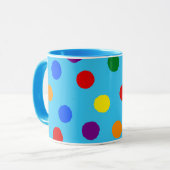 Arc-en-ciel Polka Dot Mug (Devant gauche)