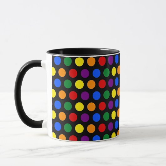 Arc-en-ciel Polka Dot Mug (Gauche)