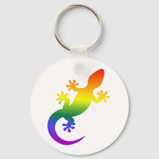 Arc-en-ciel Porte-clés Gecko (Recto)