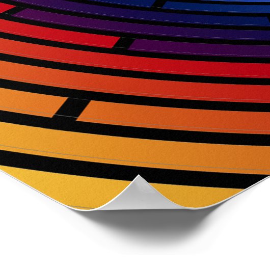 Arc-en-ciel Poster ROY G BIV (Coin)