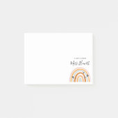 Arc-en-ciel professeur de coeur d'amour Post-it No (Devant)