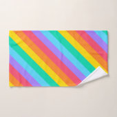 Arc-en-ciel rayé (Serviette à main)