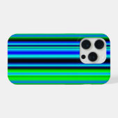 Arc-en-ciel rayures bleu vert (Verso Horizontal)