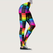 Arc-en-ciel Rectangles Leggings Colorful Stretch P (Droite)