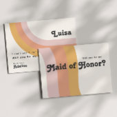 Arc-en-ciel rétro moderne | Carte de proposition d