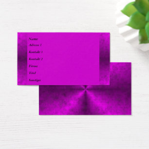 Arc-en-ciel rose en Carte de visite Leatheroptik