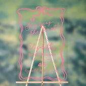 Arc en Ciel Rose Rétro Elle Noue les Nœuds Bienven (Neutre)