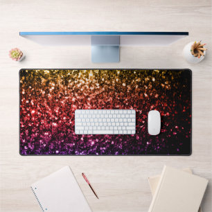 Arc-en-ciel rouge violet faux paillettes scintille