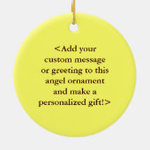 Arc-en-ciel Ruban Angel Ornement d'art personnalis (Dos)