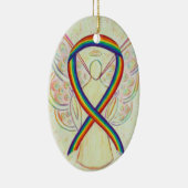 Arc-en-ciel Ruban Angel Pendentif Ornement (Droite)