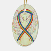 Arc-en-ciel Ruban Angel Pendentif Ornement (Gauche)