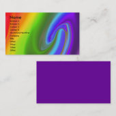 Arc-en-ciel sans le carte de visite d'extrémité (Devant / Derrière)