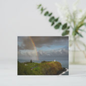 Arc en ciel sur le phare sur la carte postale de K (Debout devant)
