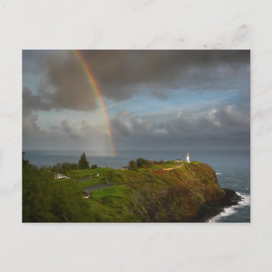 Arc en ciel sur le phare sur la carte postale de K (Devant)