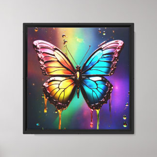 Arc-en-ciel Toile Papillon