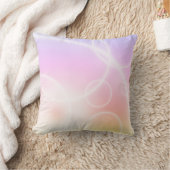 Arc-en-ciel tourbillonne Coussin de coussin rose j (Couverture)