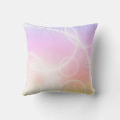 Arc-en-ciel tourbillonne Coussin de coussin rose j (Verso)