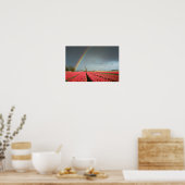 Arc-en-ciel, tulipes et affiche du moulin à vent (Cuisine)