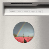 Arc-en-ciel, tulipes et aimant rond moulin (In Situ (Lave-vaisselle))